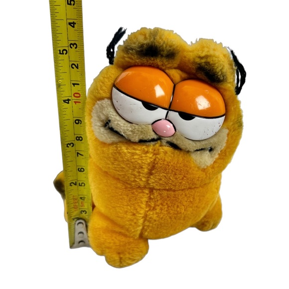 Garfield Plush Sitting Cat TAKE ME HOME FEED ME by Dakin 1978 1981 Vintage 5.5” - Picture 7 of 12